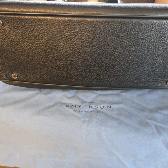 Smythson Black Leather Bag - Picture 7 of 7
